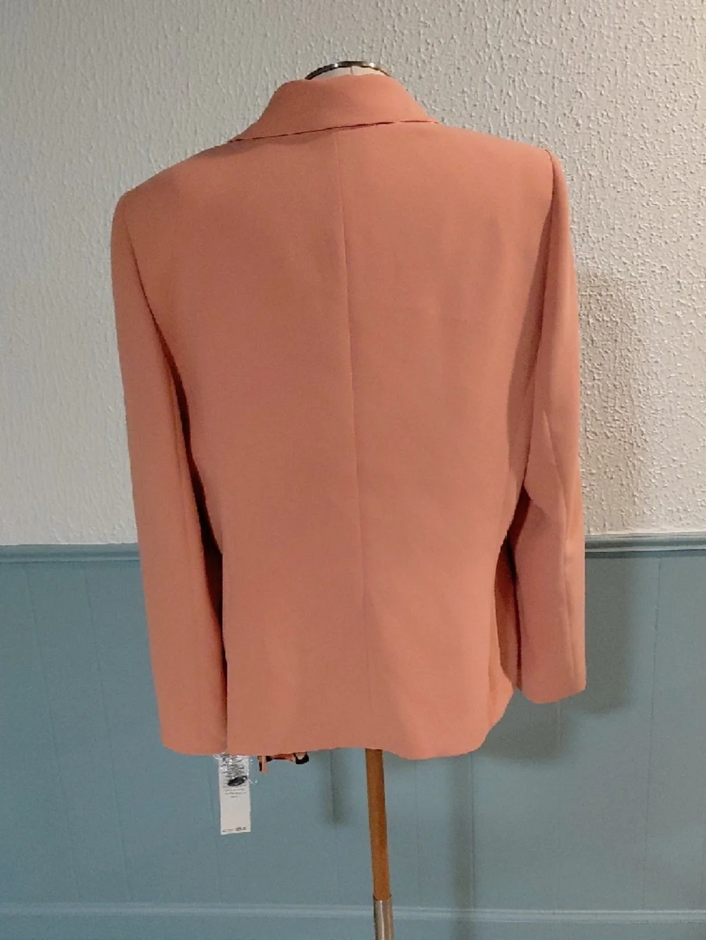 Le Suit Peach Pink Tailored Blazer Jacket - Picture 6 of 6